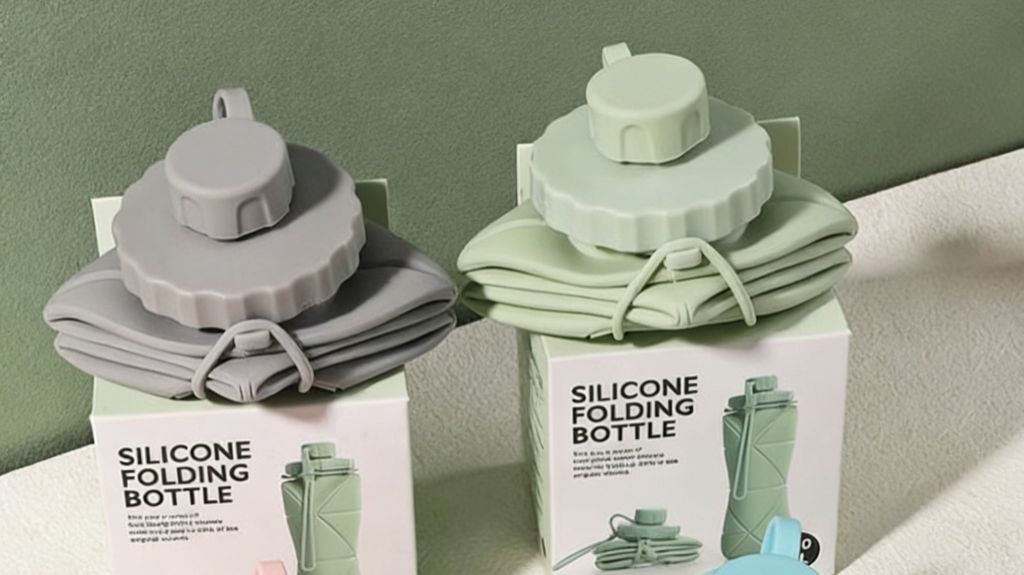 Gobelet d'Eau Pliable en Silicone, Flasque Souple Portable pour la Course, Mini Bouteille Légère Pliable pour Sports de Plein Air et Voyage