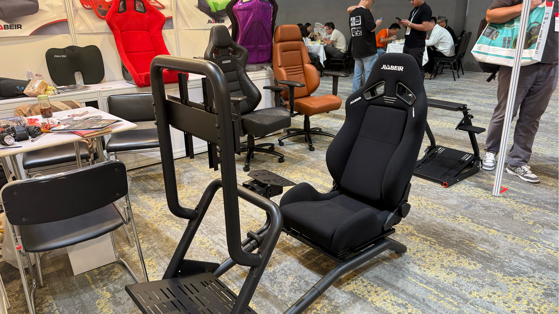 Asiento de coche de juego ajustable para adultos, fabricante y mayorista de China, asiento de cubo JBR 1012F, simulador de carreras de aluminio