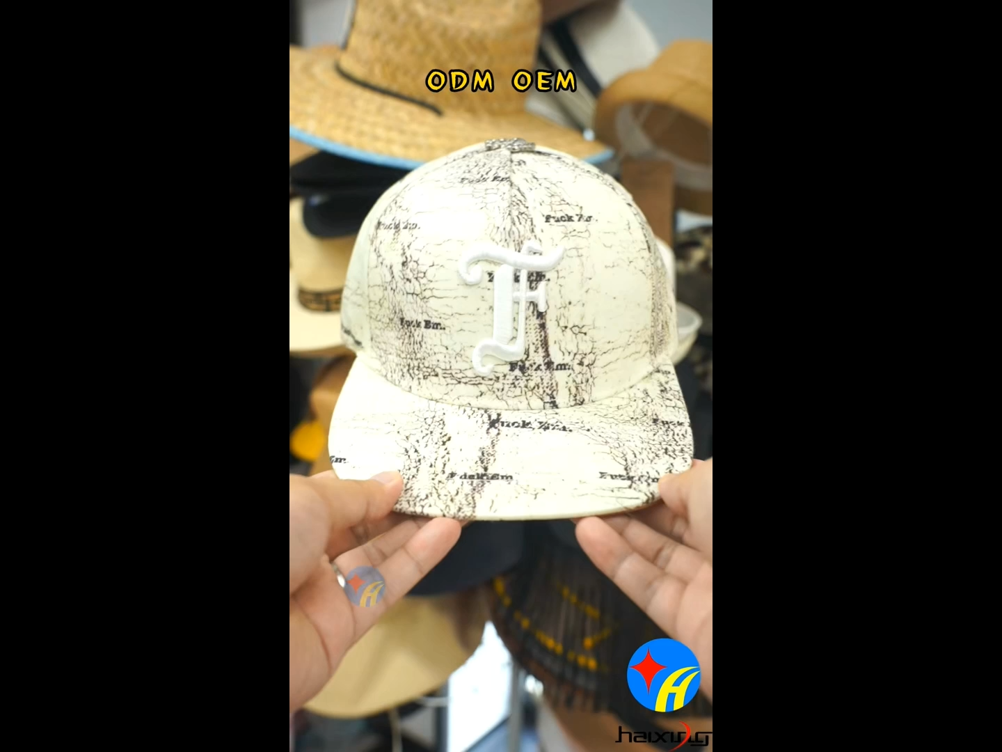 Wholesale Black Street Snapback Hat Racing Letter Embroidery Mummy Graphic Sublimation Lightning Stitch For Street Fashion