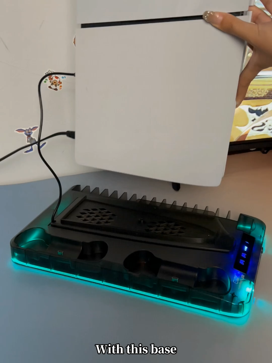 Venta al por mayor multifuncional PS5 ventilador de soporte vertical con controlador dual cargador estación para Play Station 5 consola