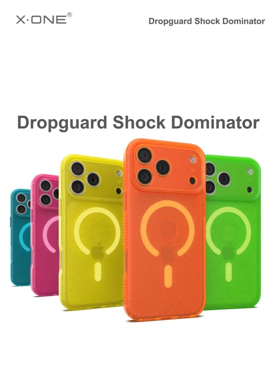 X-ONE DropGuard 3S - Shock Dominator إصدار ماج سيف برتقالي لآيفون 17 برو ماكس