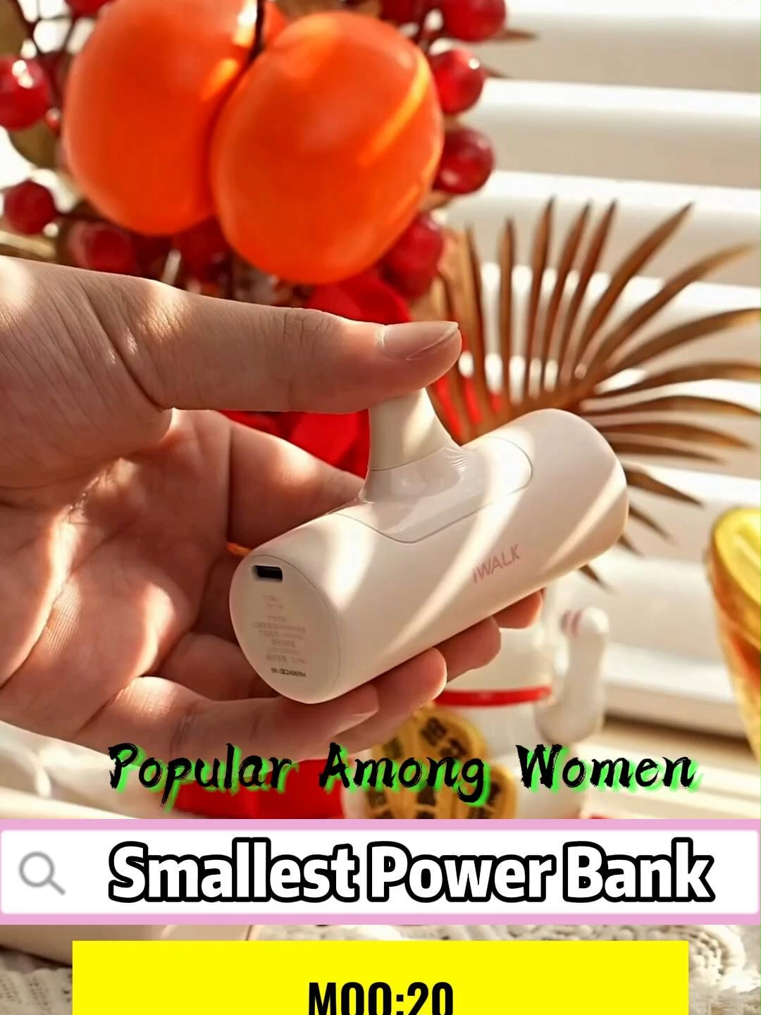 Batterie Externe à Faible Dégagement de Chaleur 4500mAh Chargeur Portable Ultra Compact Taille Rouge à Lèvres avec Technologie de Refroidissement Avancée