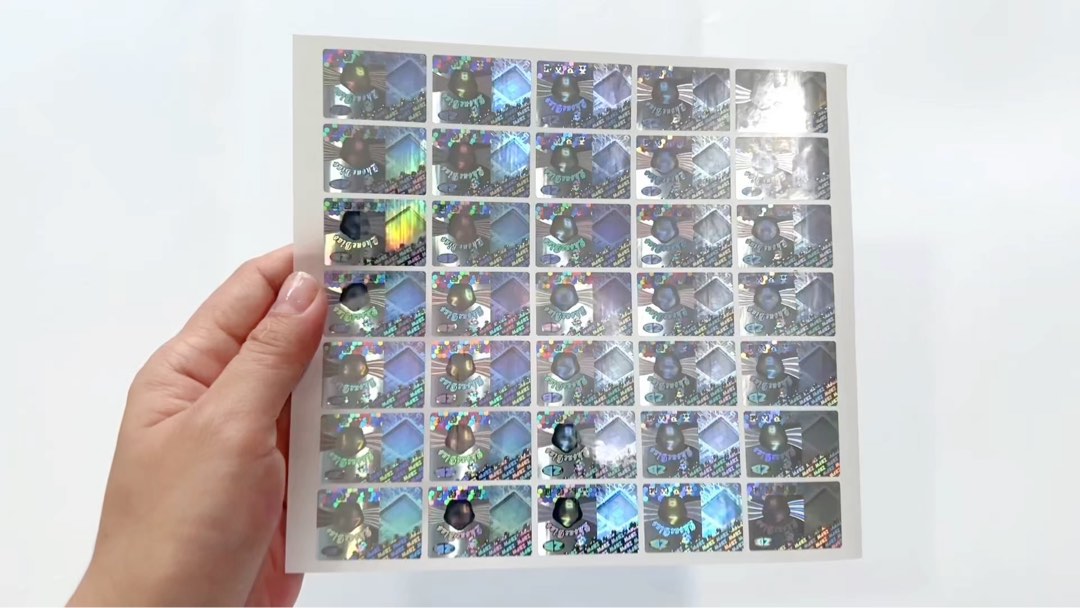 Benutzerdefiniertes Anti-Fälschungs-Hologramm-Laser-Aufkleber-Etikett mit Eigenmarke