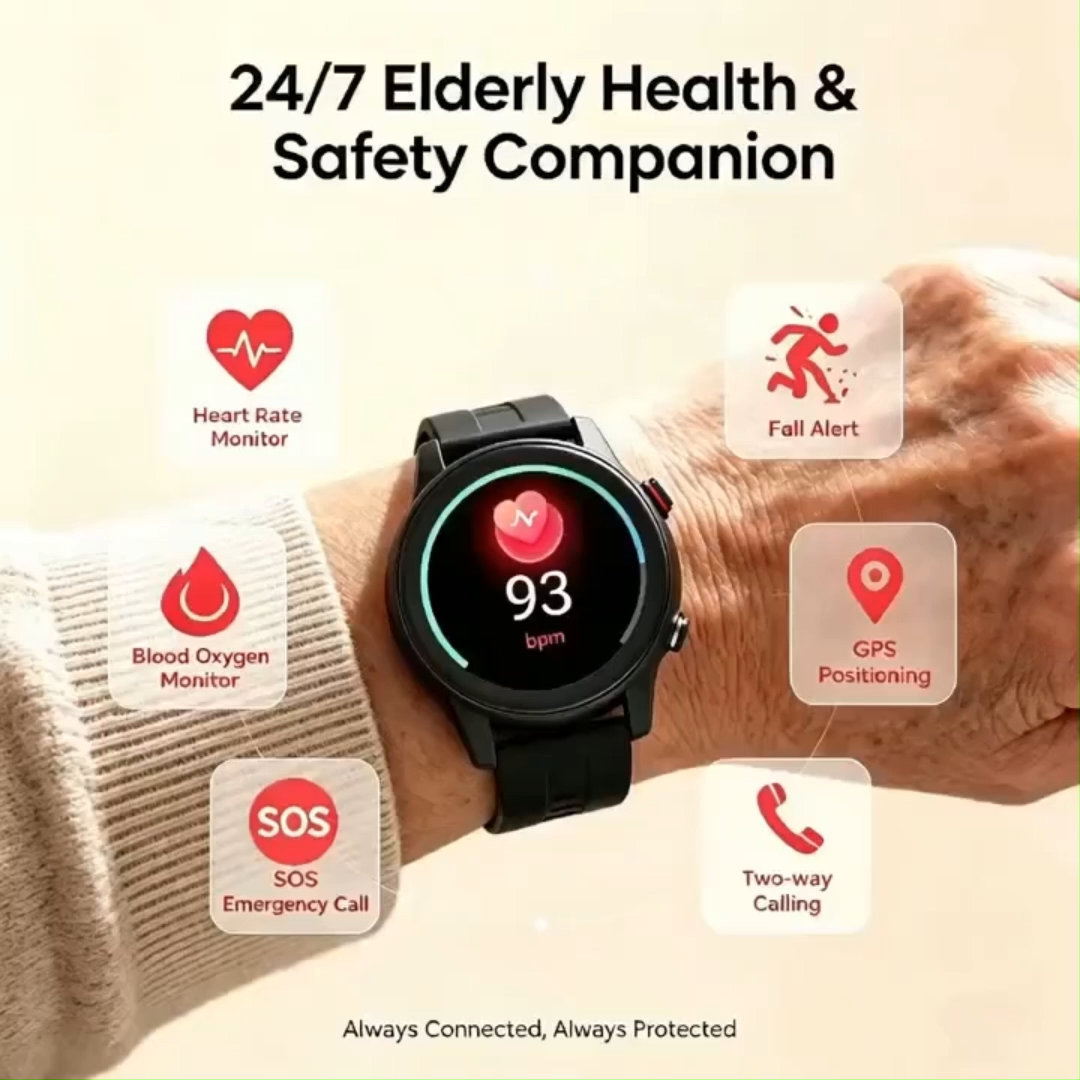 Jam Tangan 4G SOS Panggilan Darurat Geo-fence Locator L23 Dukungan Inovatif Transportasi Data Kesehatan, Integrasi Server/Aplikasi Band