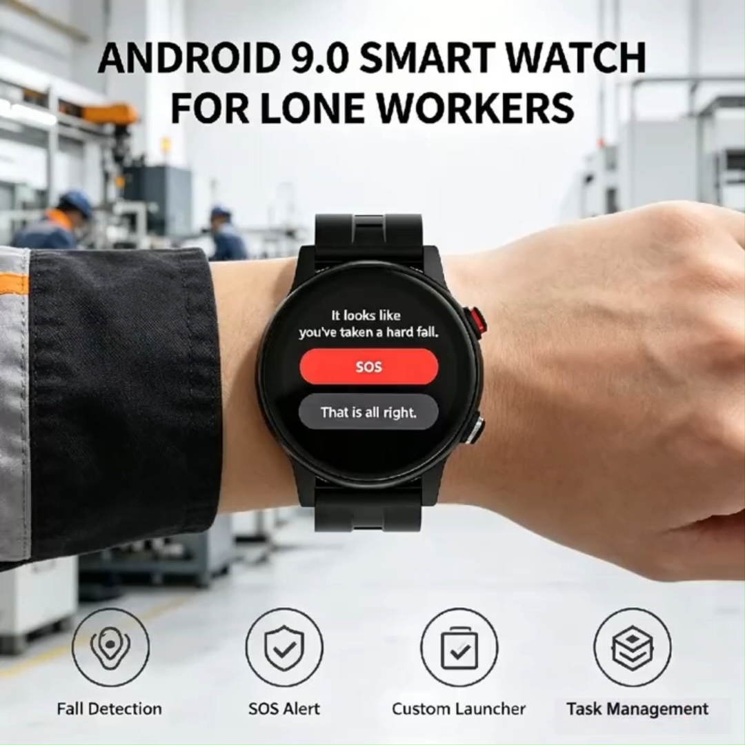 Jam Tangan Pelacak GPS Sistem Android 9.0 dengan Monitor Kesehatan, Panggilan Dua Arah, Alarm SOS Geo-fence untuk Pelacakan Lansia - Solusi GPS B2B