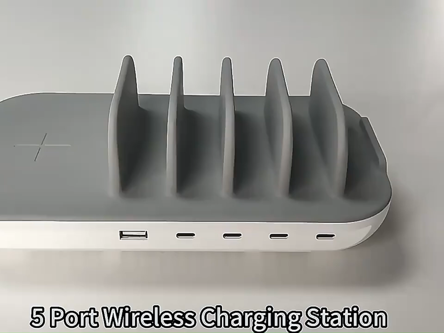 Stasiun pengisian daya multifungsi portabel dan dapat disesuaikan untuk restoran, desktop, dengan banyak port USB C dan pengisian daya nirkabel cepat untuk ponsel