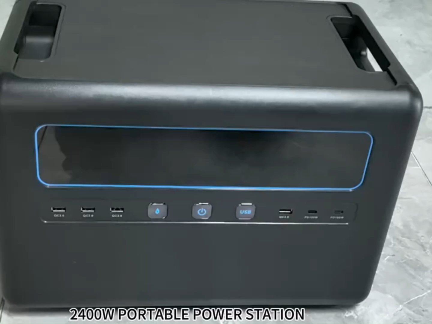 Generator Surya Darurat Kapasitas Tinggi OEM 2304Wh untuk Berkemah Luar Ruangan, Stasiun Daya Lifepo4 2400W dengan Mode UPS