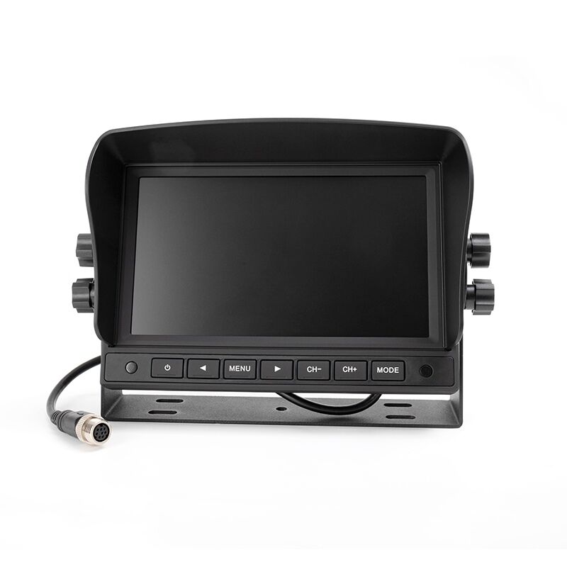 Wholesale OEM 7-inch TFT LCD 9-45v 1080p rearview standalone bus monitor with sun visor for truck/van