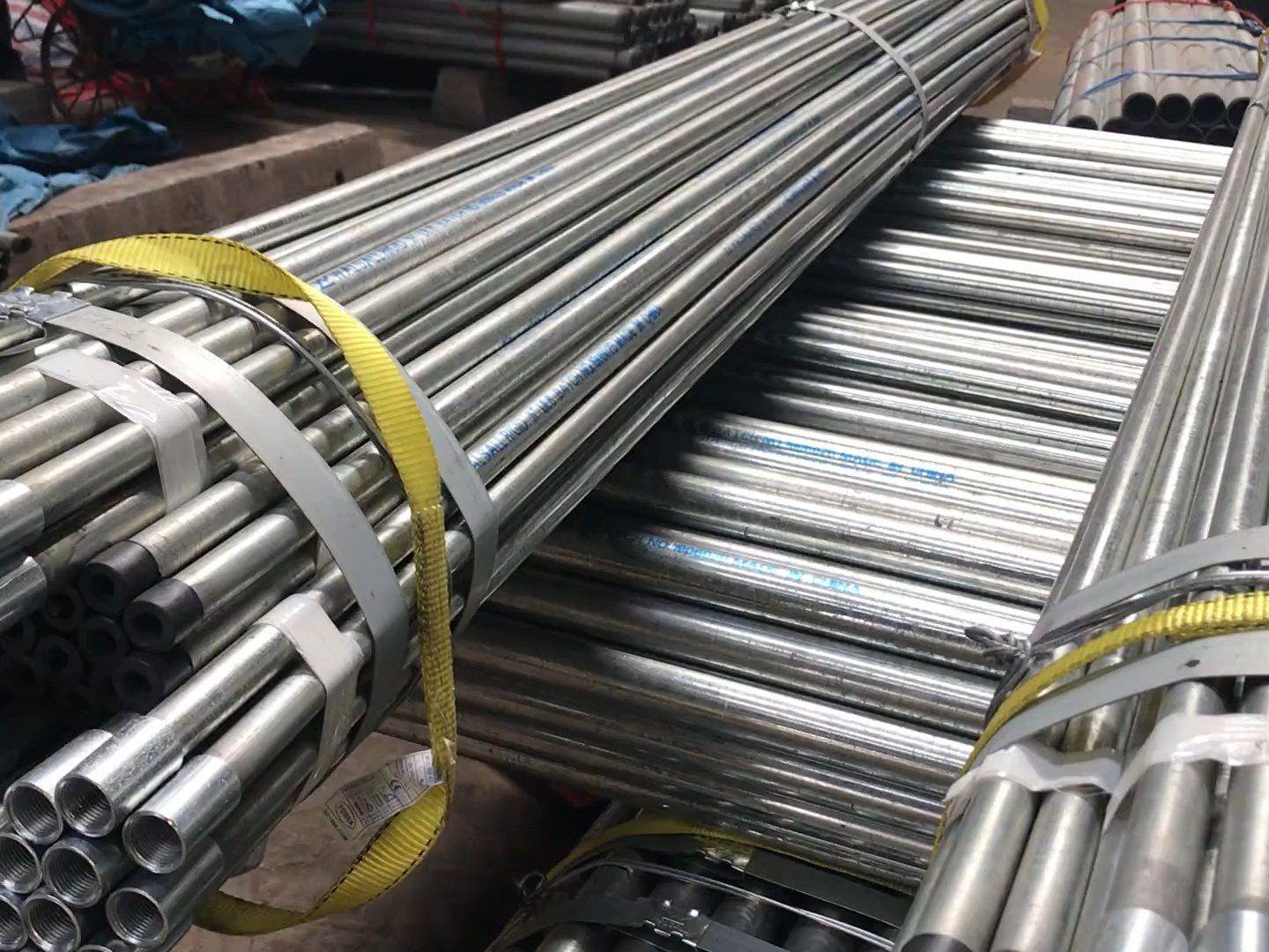 Tuyaux et raccords en acier de 1/2" à 6" de classe A à B, tuyaux en acier galvanisé pour la construction