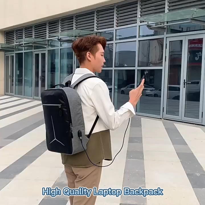 Custom 15.6 Inch Waterproof Laptop Backpack Men's Women's Business Anti Theft Mochilas USB Charging Port School Computer Bag