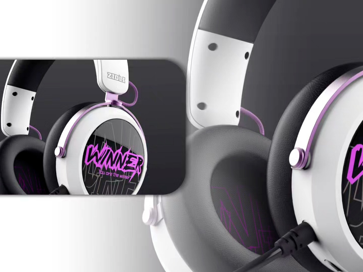 Wholesale Cyber Style Two-Channel Stereo Sound Wireless Gaming Headset for Cafe Home Office