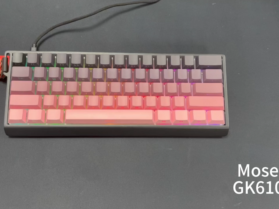 Mosen 61 keys Rapid Trigger Keyboard,Gaming Keyboard,With Magnetic Switch,Aluminum Top Case, RGB