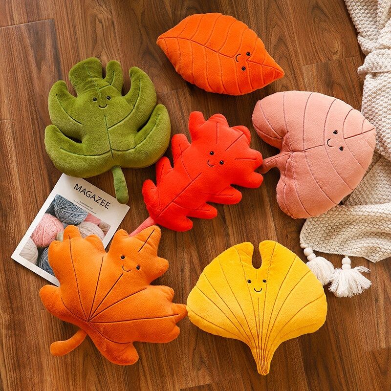 Popular super soft simulated leaf cushions emulated pillows