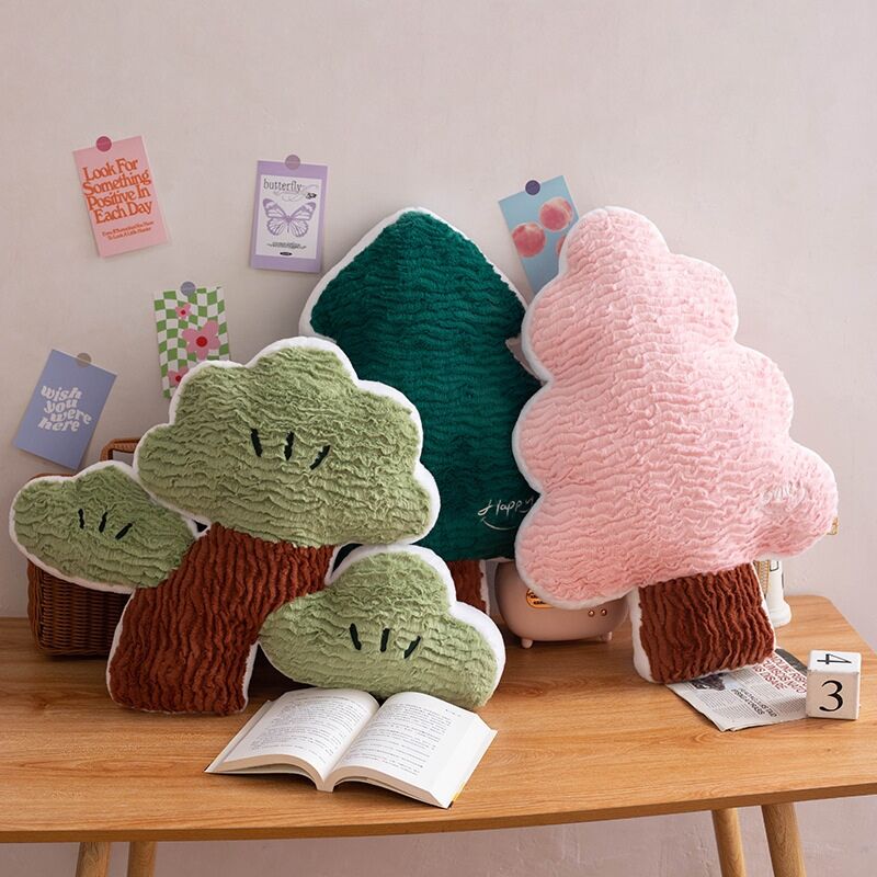 Wholesale Christmas tree throw pillow stuffed plush holiday decor throw pillow