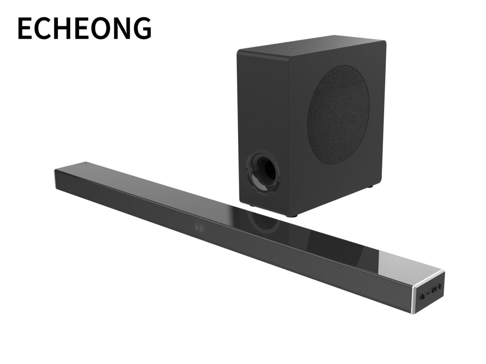 Hot Style 80W Slim soundbar with wired subwoofer model for Modern Home Audio
