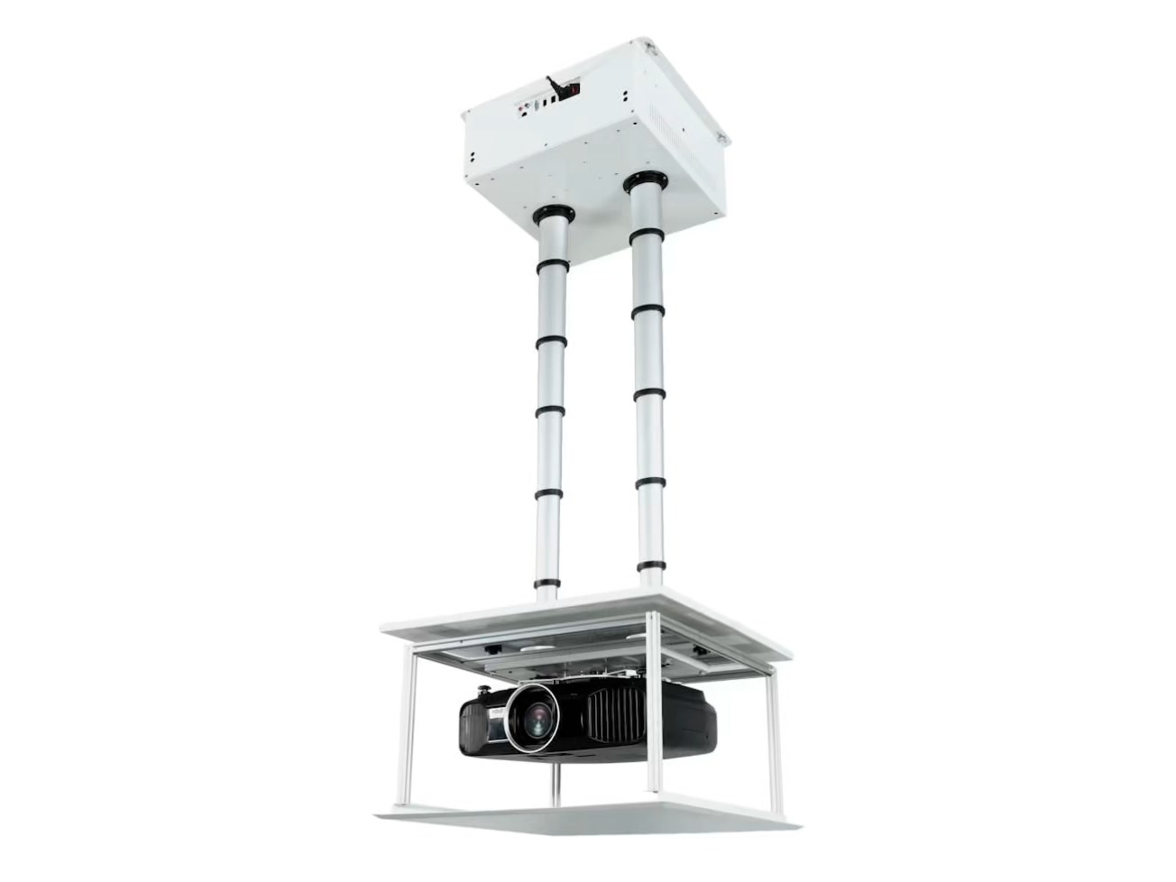 Steel Remote Controlled Projector Lift with 1 to 2 Meter Adjustable Drop for System Integrators