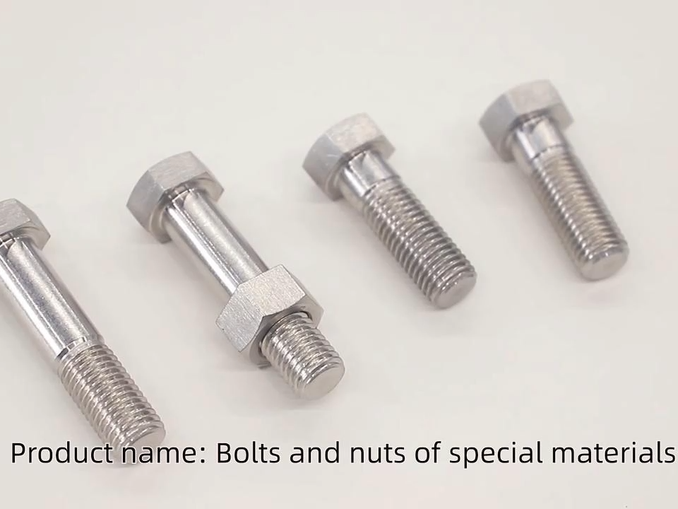 Sekrup Tutup Hex Baja Tahan Karat Dupleks Khusus Hastelloy C276 ASTM A193 B8M Incoloy 625 Monel K500 2507 2205 UNS S17400