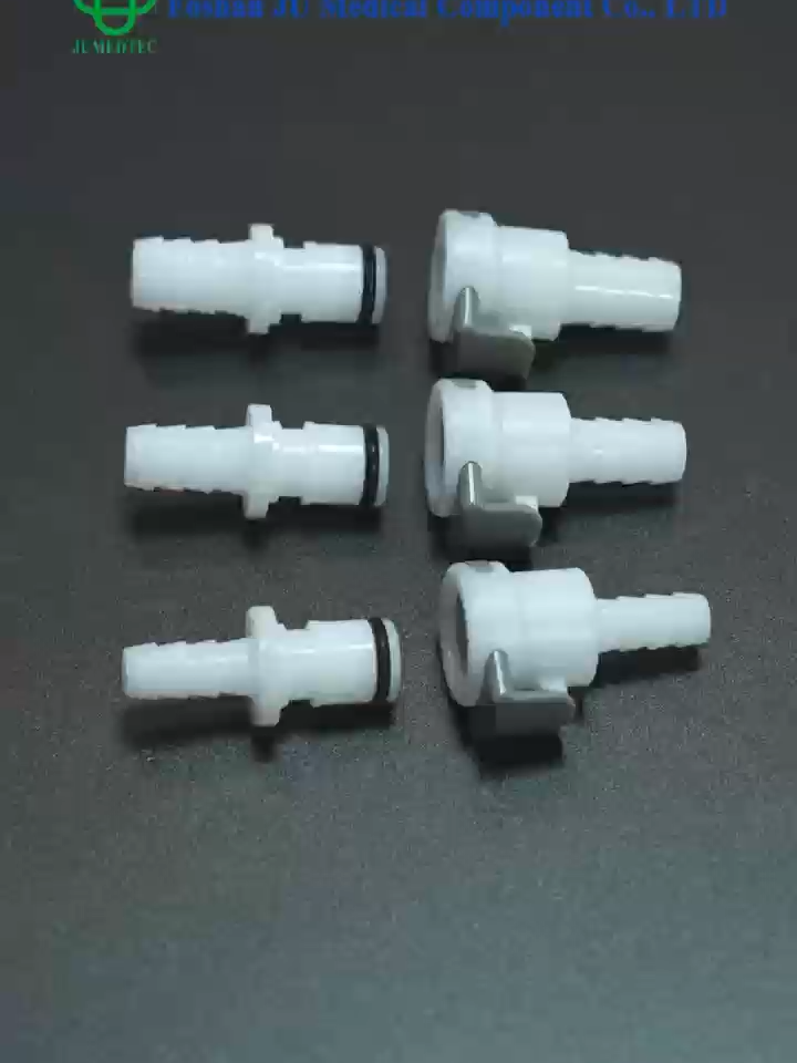 Customizable 1/8"NPT Male Plastic Connector Natural PVDF 1/4" Tubing Pipe Fitting PP Body Threaded Fittings