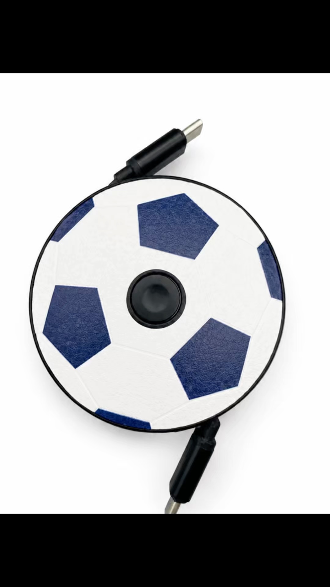 Ultra-günstiges, multifunktionales, einziehbares Datenkabel 240W Neuer Fußball-Stil mit Halterung & Dekompression für mobile Geräte