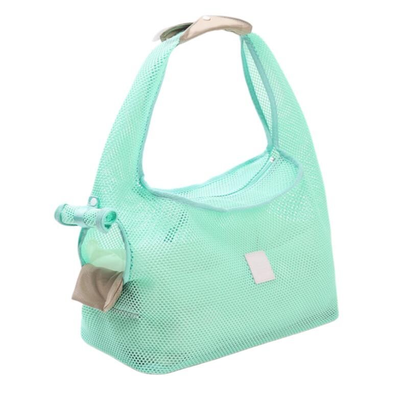 Bolsa de Viaje para Gatos de Verano al Aire Libre con Malla Transpirable, Bolso Portador para Mascotas con Ventana, Bolso de Hombro para Suministros de Mascotas para Perros y Gatos Pequeños