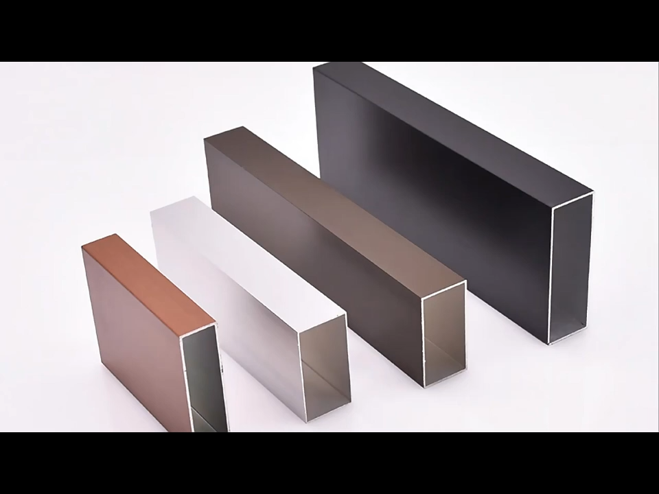 Factory customization Aluminum Alloy Square Groove Tubes Curtain Wall Profile with Cutting Service Can Be Customized Color