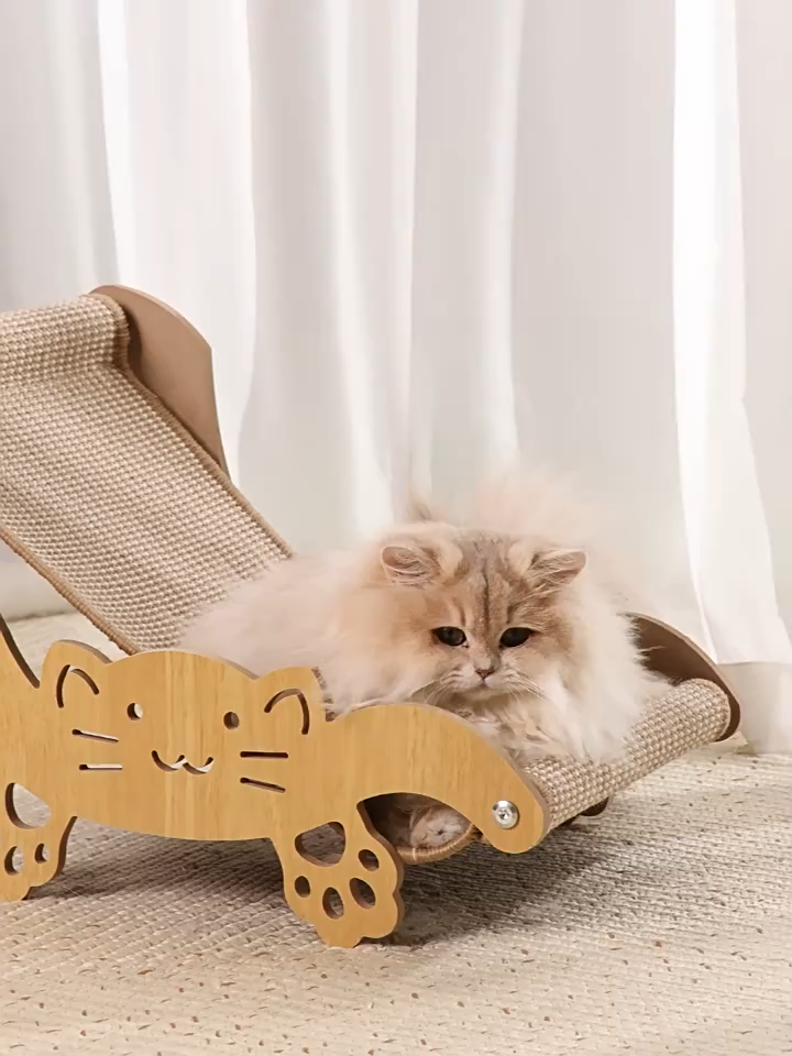 Sillón rascador de sisal para gatos