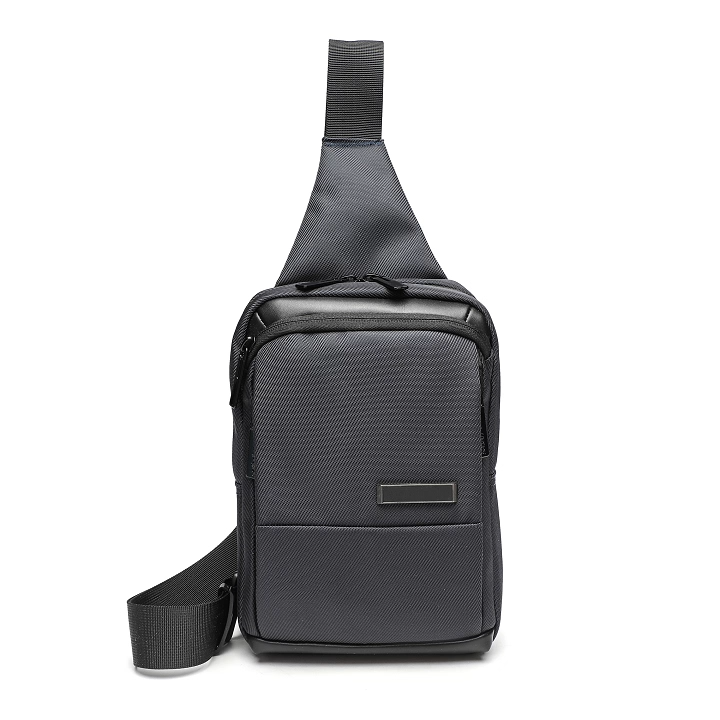 Bolsa de ombro transversal personalizada para meninos e homens, novo design, lazer, zíper, bolsa de peito pequena para adolescentes, bolsas