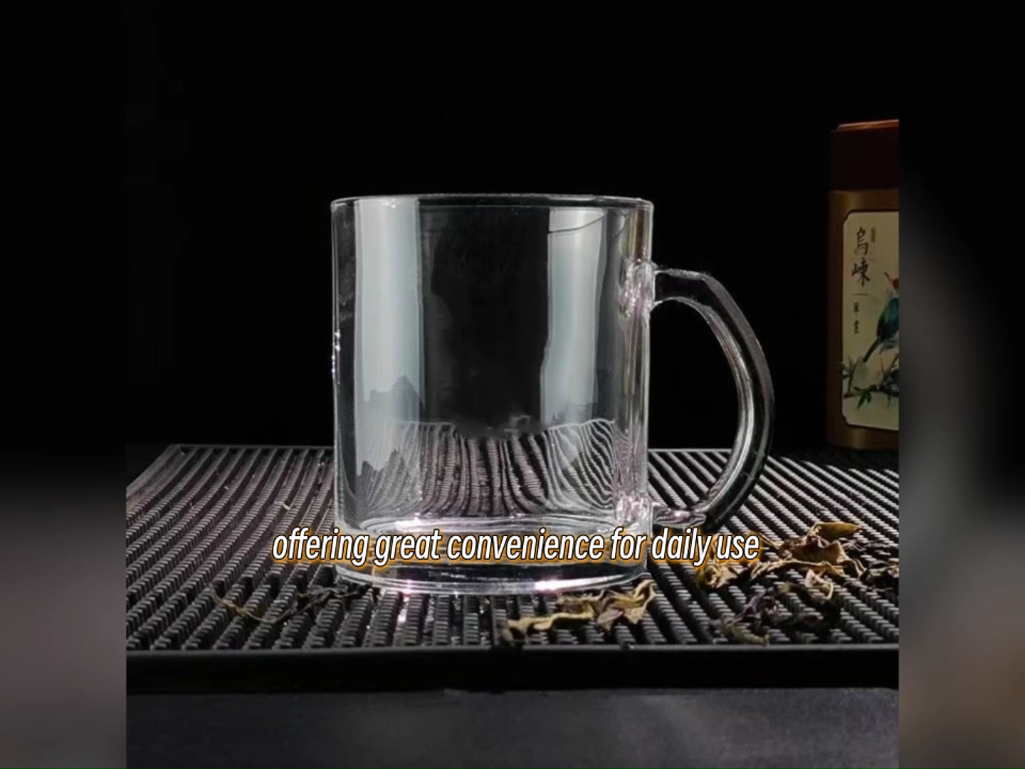 Hitzebeständige, kältebeständige 350 ml / 12 oz Kaffeetasse aus klarem Borosilikatglas mit Doppelwand und Griff
