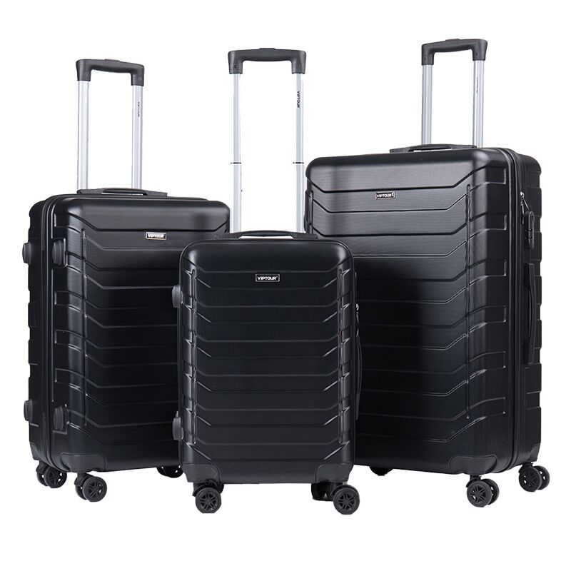 Set Koper Multifungsi Gaya Baru 3-Piece, Koper Rolling Zipper Kapasitas Besar, Koper Tahan Benturan & Ditebalkan