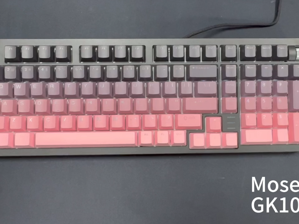 Mosen High Quality 98% Mechanical Keyboard,Gaming Keyboard,Wired Version,RGB,With Aluminum Knob,Double Shot ABS Keycaps