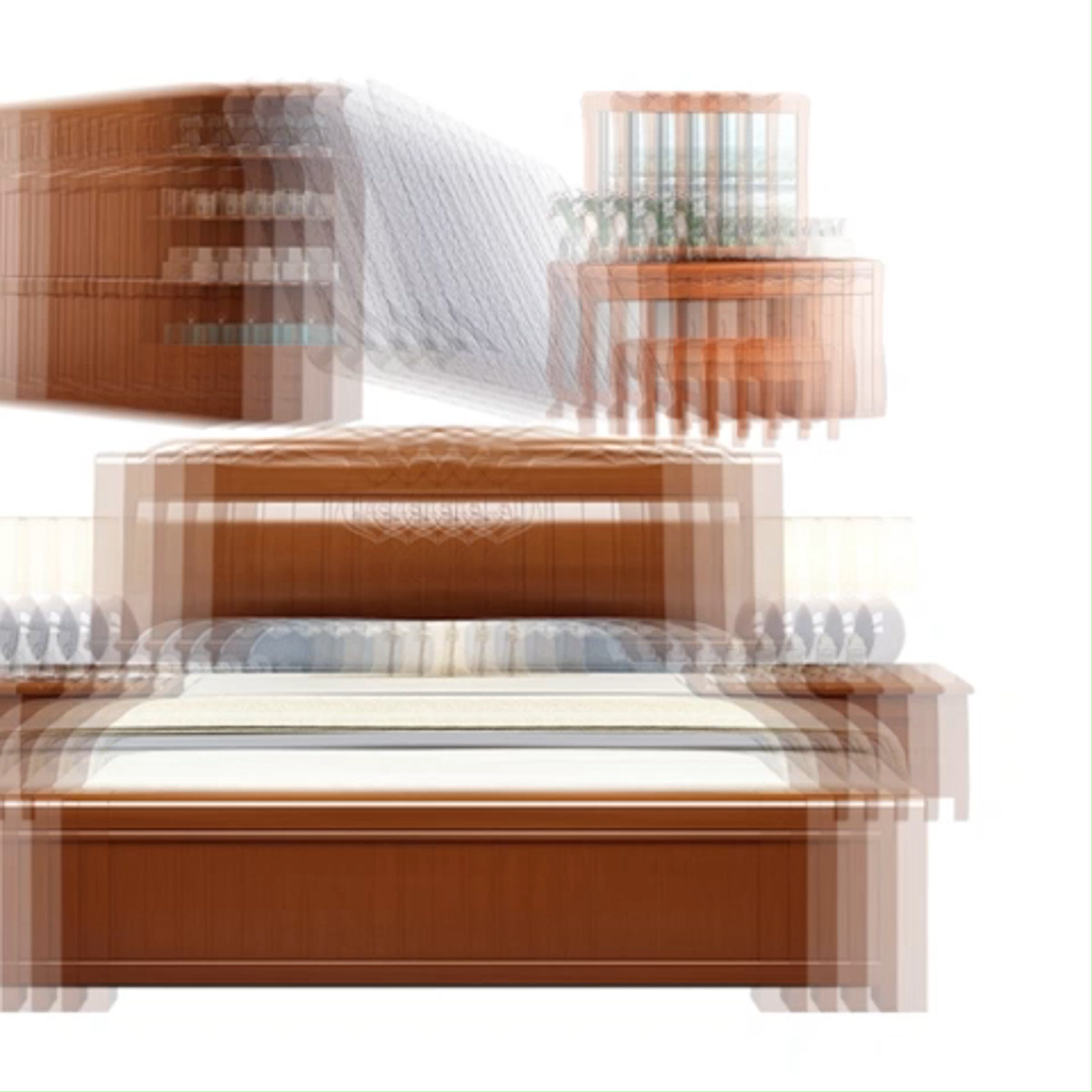 Hochwertiges, klassisch modernes Einzelbett aus Massivholz mit Lattenrost - Neueste Einzelbettrahmenkonstruktion aus Massivholz