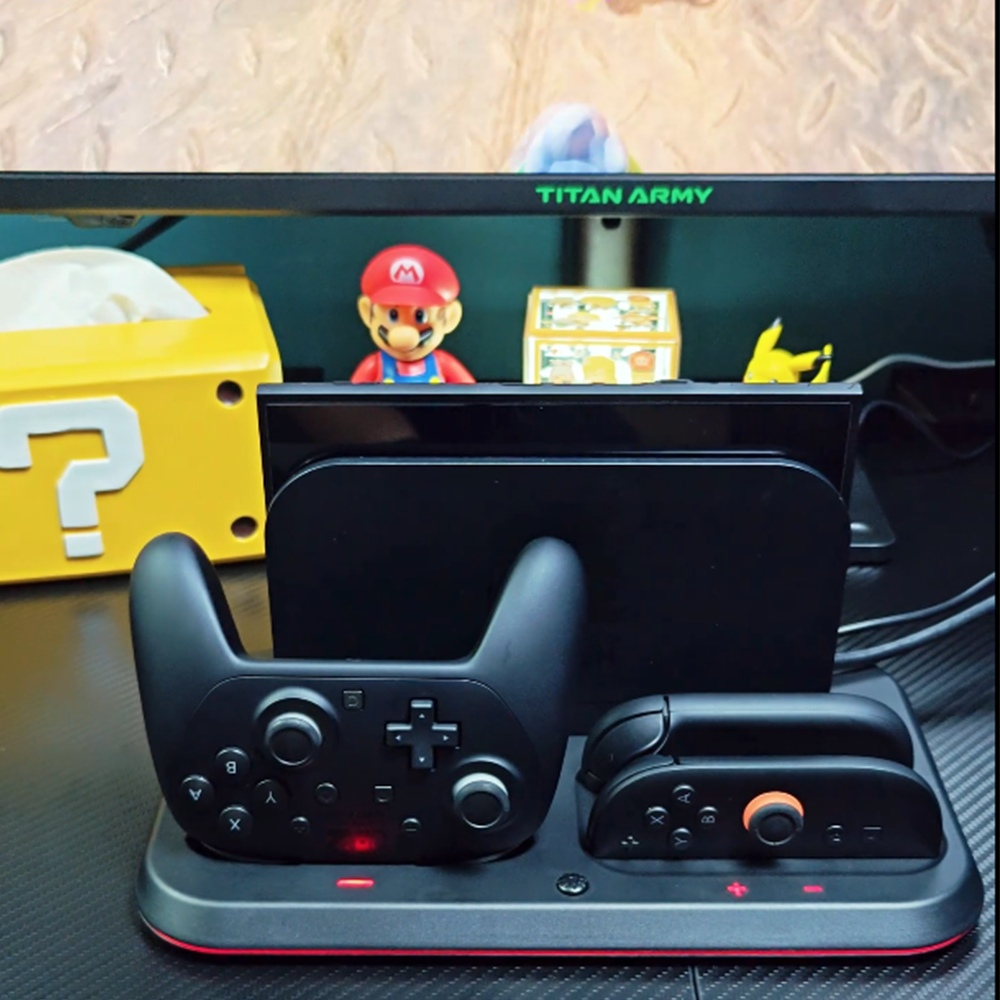 HONSON para Nintendo Switch 2: Base de Carga Multifunción para Joy-Con y Pro Controller - Cargador Dock para Mandos JOYCON