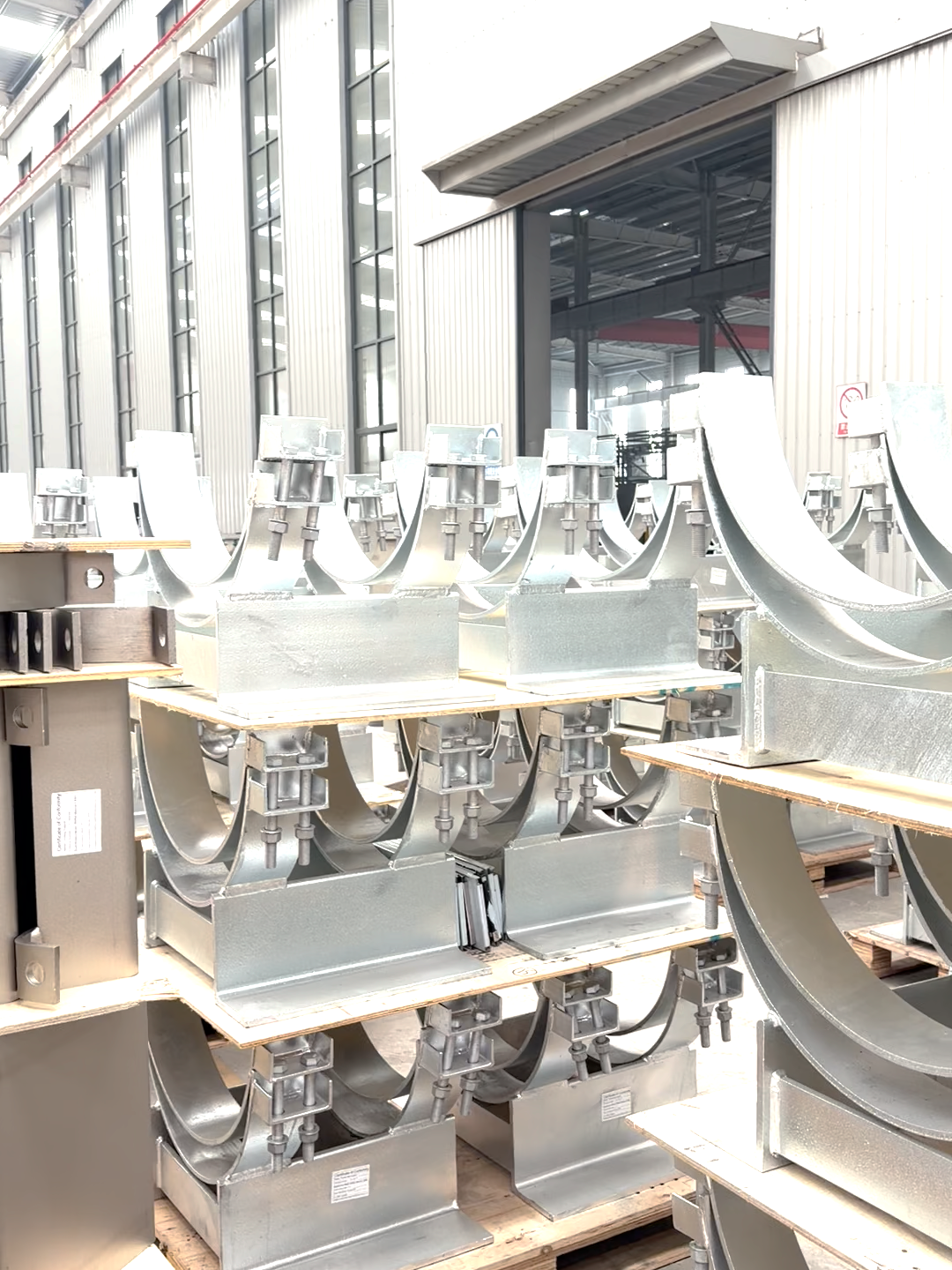 مصباح pipec مجلفن بالغمس الساخن ، دعامة أنابيب مزدوجة مجلفنة بالغمس الساخن