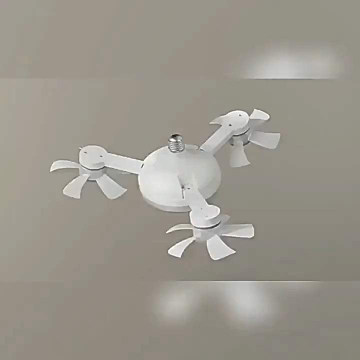 مصباح مروحة بتصميم طائرة بدون طيار 50 واط: مروحة سقف ذكية وبسيطة، هادئة، تعمل بالتحكم عن بعد، لطيفة على العين، وموفرة للطاقة