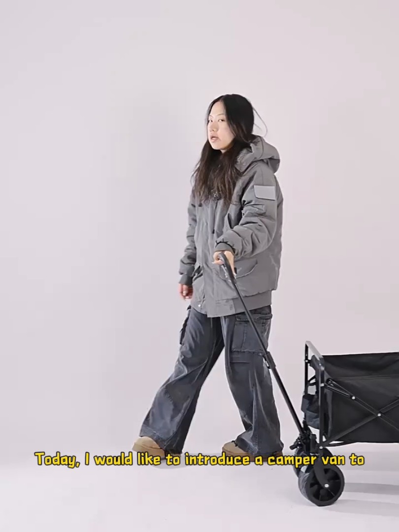 Chariot de Camping Pliable d'Été, Robuste et Portable pour la Plage - Chariot de Camping, Chariot Pliable, Chariot de Plage, Usage Intensif