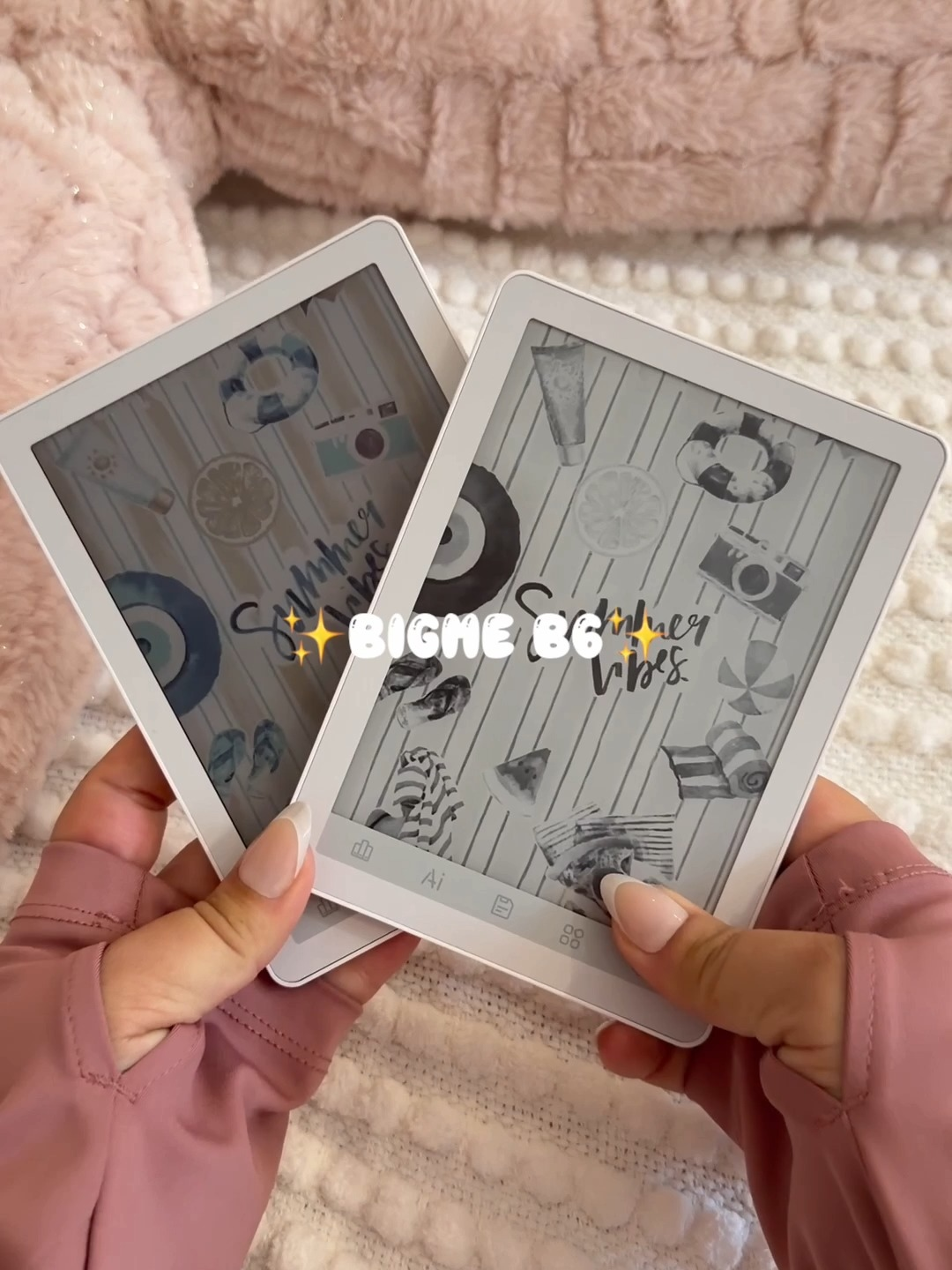 Bigme B6 Color Ebook Reader, 6 Inch E-Paper Tablet, 4GB+64GB Storage, Android 14, Black