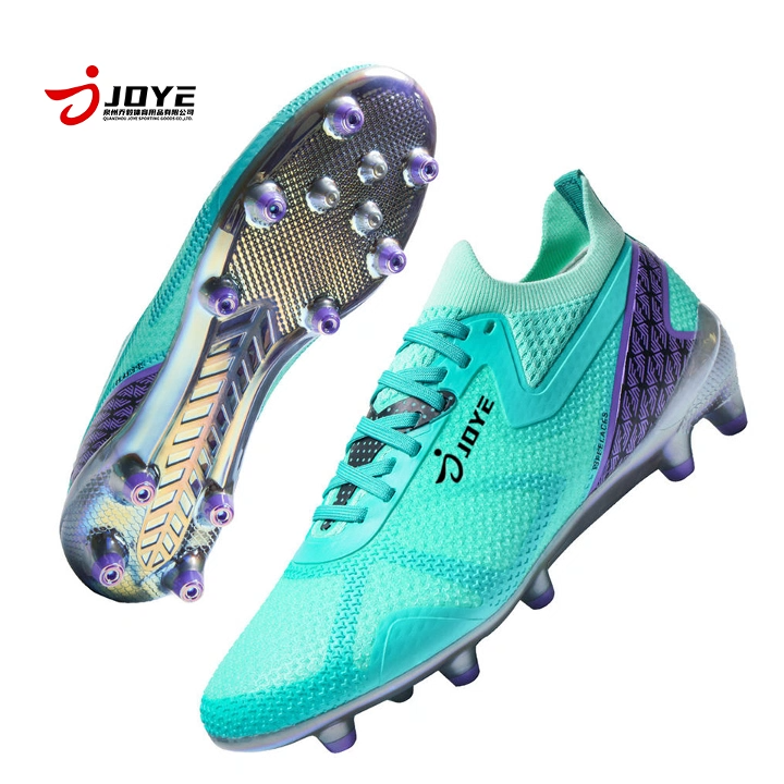 Custom High Ankle Men Soccer Cleats Firm Ground Football Boots TPU Outsole Synthetic