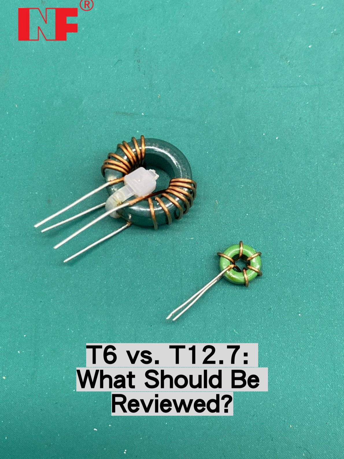 T6 Miniatur Ringkernspule Handgewickelt mit radialen Anschlüssen, Radial-Leaded-Induktor, Drahtgewickelte Spule, Ringkern-Drossel