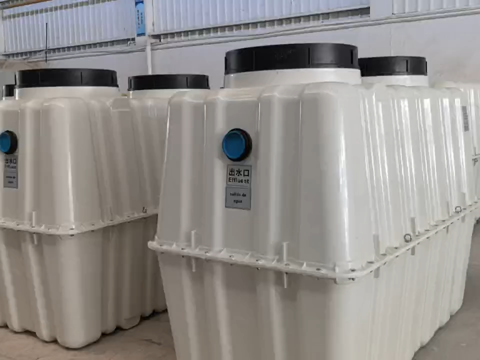 Hochwertige Biogasanlage 2m³/Tag Abwasserbehandlungsanlage AAO + MBBR für Haushalte