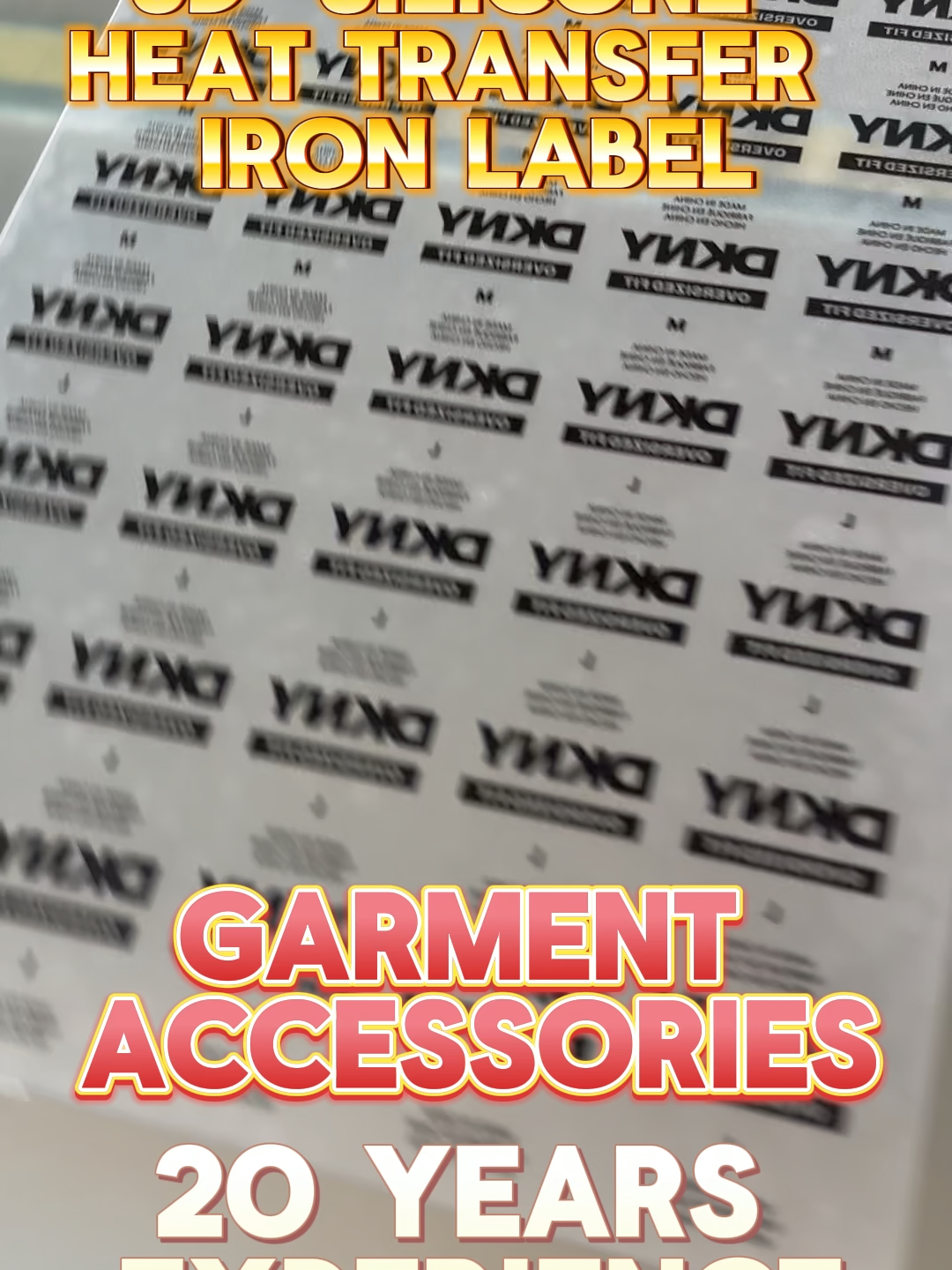 ODM OEM Logotipo 3D de silicona personalizado, impresión por transferencia de calor, adhesivo de silicona para ropa