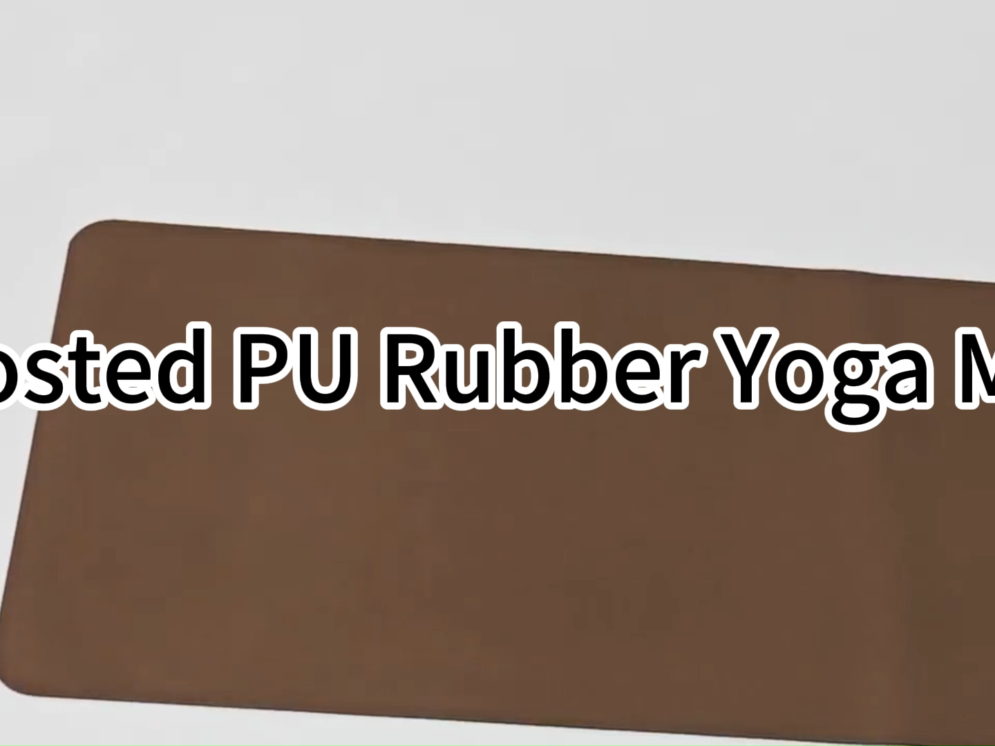 SHENGDE Tapis de Yoga Léger Écologique Super Fin Antidérapant Voyage Sublimation Épais Double Face Gaufré Dépoli PU Caoutchouc