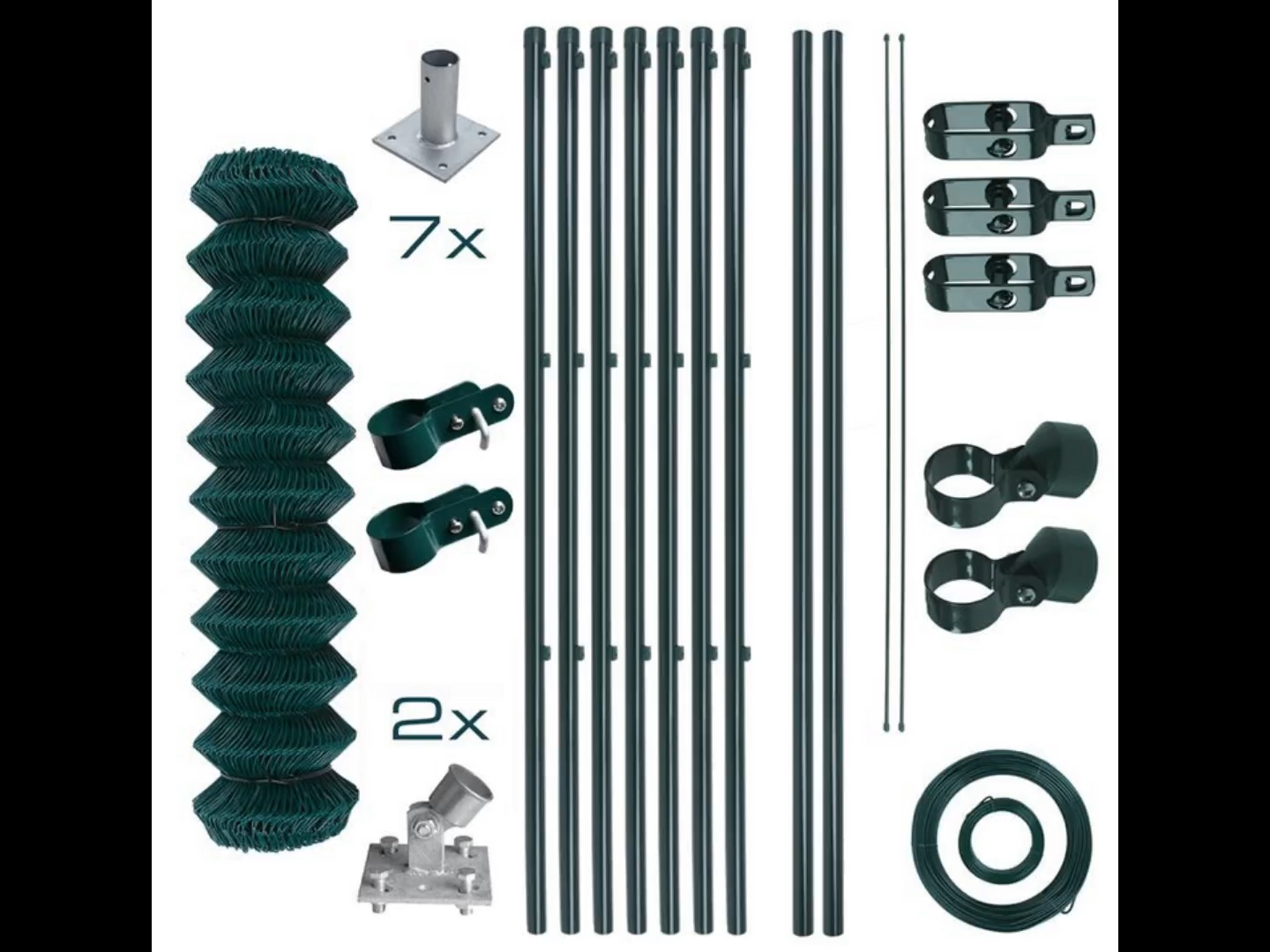 Clôtures en grillage galvanisé avec revêtement plastique Besto en gros, très populaires pour les pelouses et les aménagements paysagers extérieurs