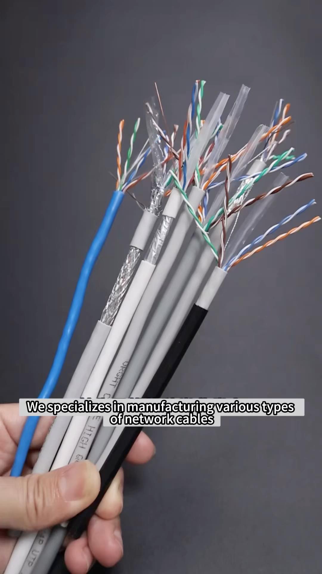 UTP Cat5e 1000FT Outdoor Ethernet Cable PVC and PE Jacket UV Resistant Direct Burial Black Color