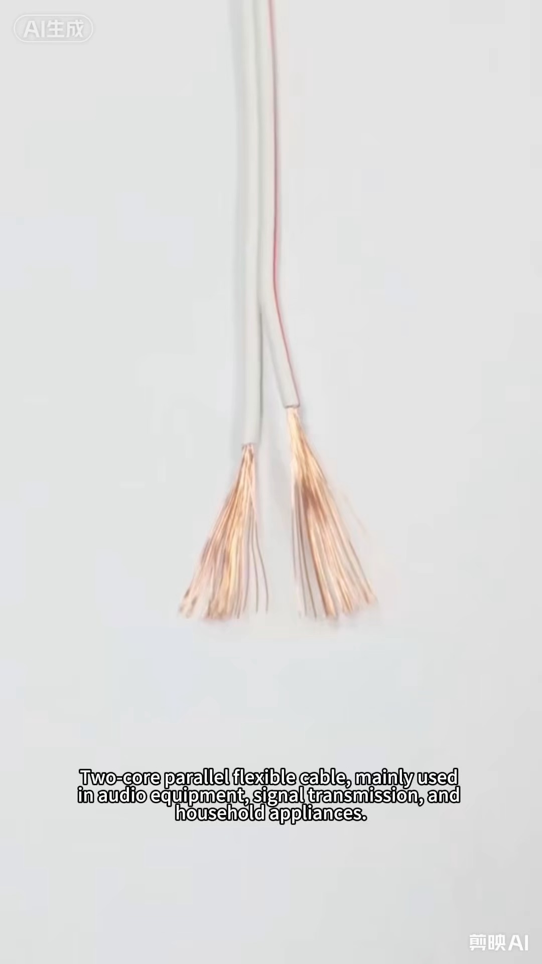 10awg-20awg OFC 2-adriges paralleles Litzenkabel Lautsprecherkabel Zwillingslitze Auto Heim Audio Kabel Flaches Elektrokabel Kupfer Weiß