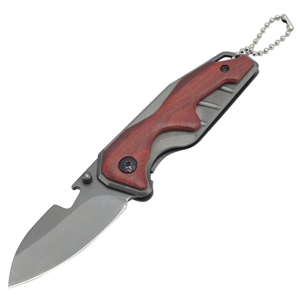 Unique Design Wenge Handle Folding Hunting Camping Survival Pocket Knife
