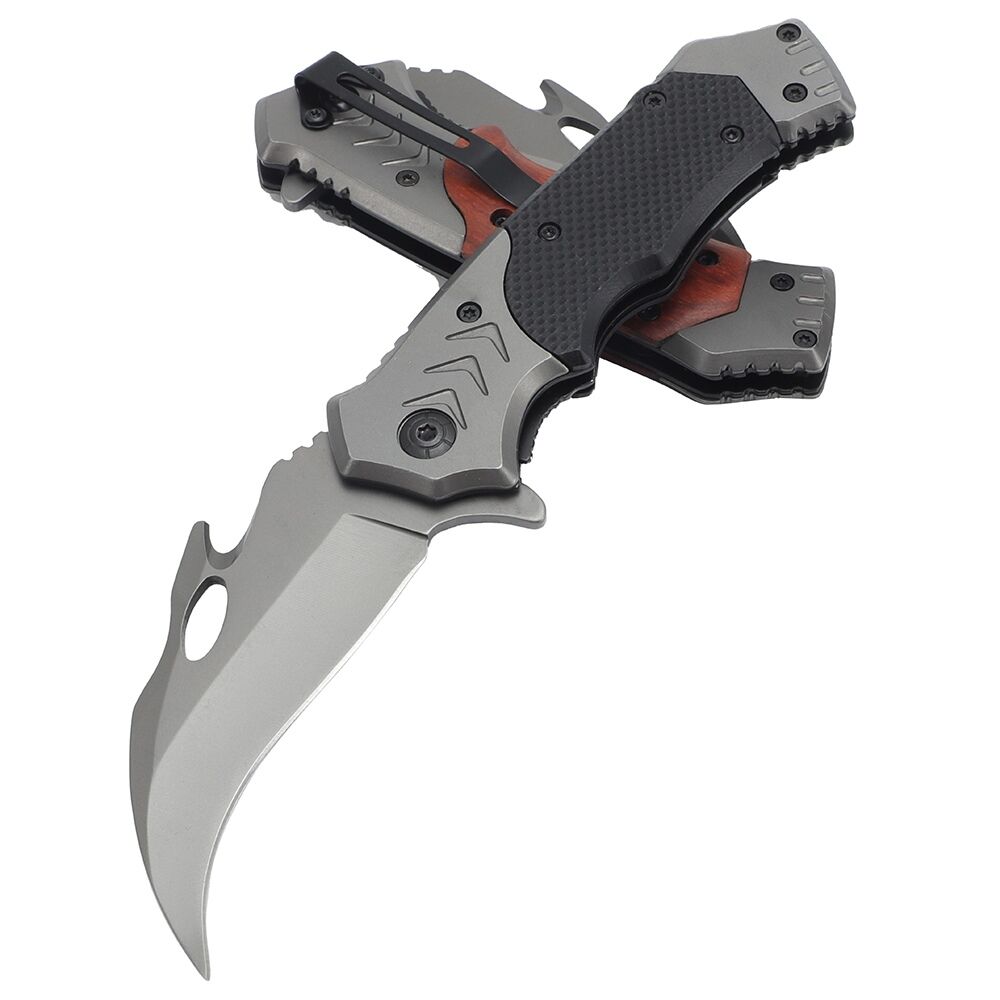 OEM Top Quality Padauk Wood Handle Stainless Steel Outdoor Mini Folding Pocket Knife