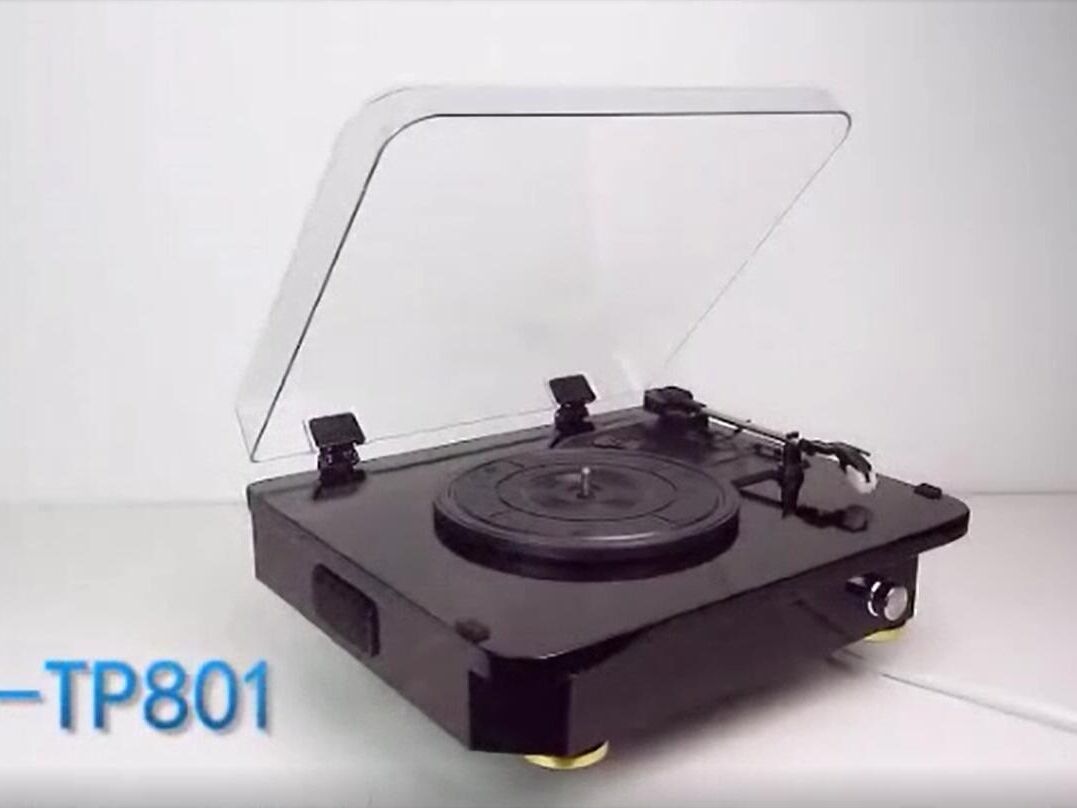 Günstiger Vinyl-Plattenspieler, Plattenspieler, Grammophon, Phonograph, Antiker Plattenspieler