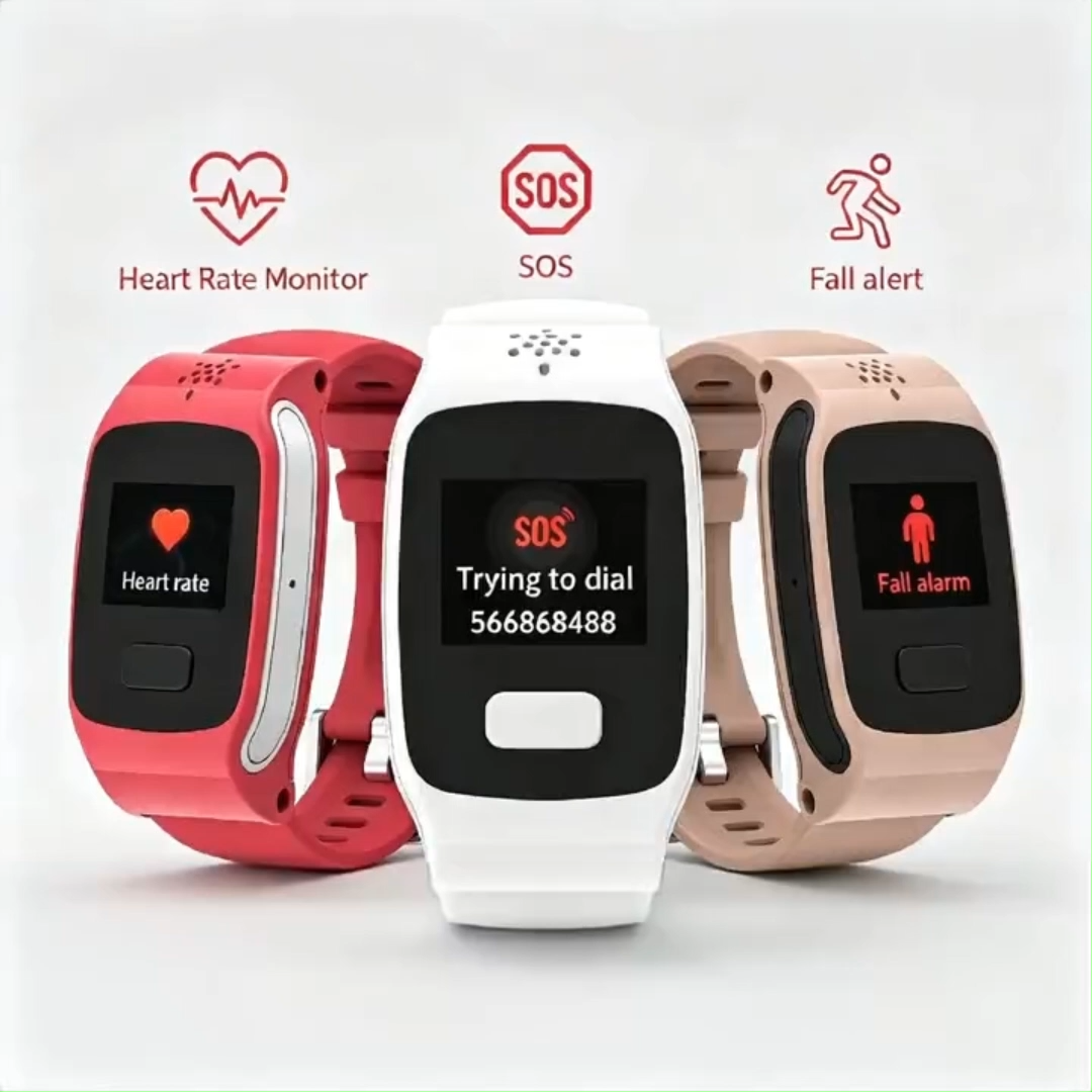 Reloj Inteligente con Supervisión de Salud, Rastreador de Posición Seguro Android con Tarjeta SIM