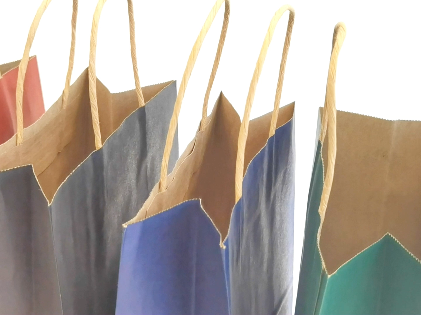 Biodegradable Packaging Brown Kraft Paper Shopping Handle Bags With Your Own Logo From China Manufacture