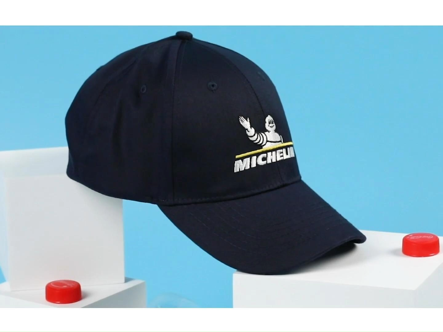 Recycelte Baseballkappe im Großhandel, kundenspezifische Werbe-RPET-Kappen, Michelin Baseballkappe, kundenspezifische, billige Uniformmütze, strukturierte Baseballkappe